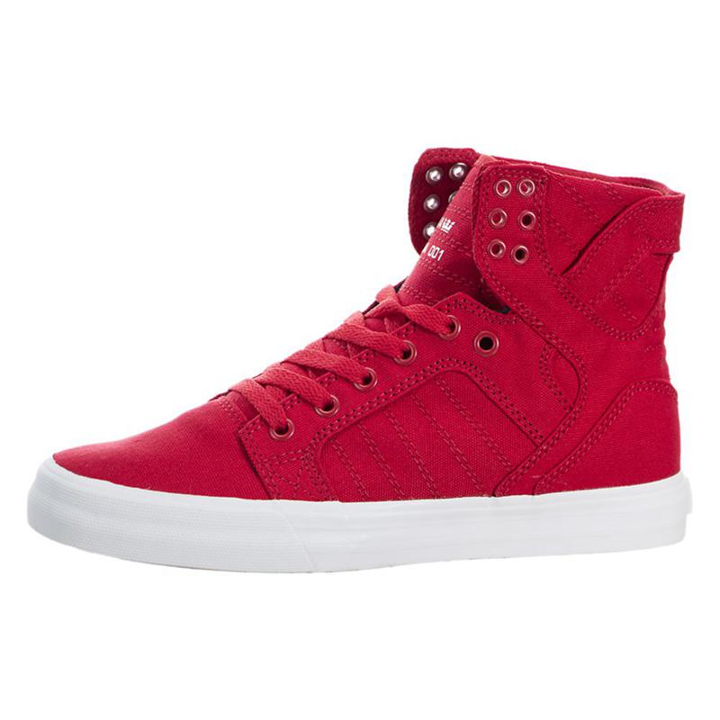 Supra SKYTOP Sneaker High Damen Rot Lagerverkauf WVCGM9503